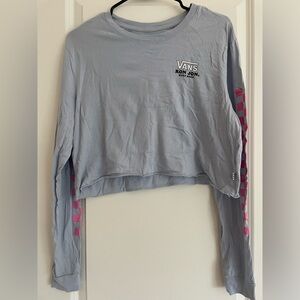Vans long sleeve crop top NWT